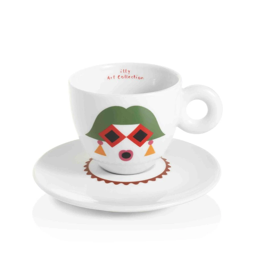 Illy Art Collection Olimpia Zagnoli Cappuccino Cups - Set Of 6 5 Illy Art Collection Olimpia Zagnoli Cappuccino Cups - Set Of 6 - Image 5