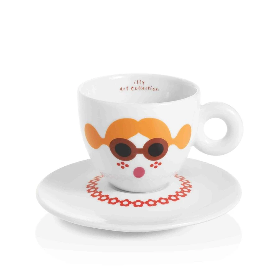 Illy Art Collection Olimpia Zagnoli Cappuccino Cups - Set Of 6 6 Illy Art Collection Olimpia Zagnoli Cappuccino Cups - Set Of 6 - Image 6