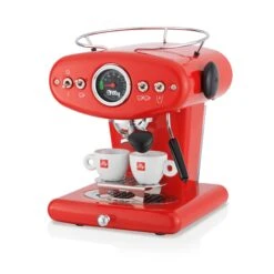 Illy X1 Anniversary E.S.E. Pod & Ground Coffee Machine - Red -Coffee Drink Store 20294 X1 ECO RED 3Q 2 ESP
