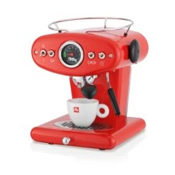 Illy X1 Anniversary E.S.E. Pod & Ground Coffee Machine - Red -Coffee Drink Store 20294 X1 ECO RED 3Q CAPP