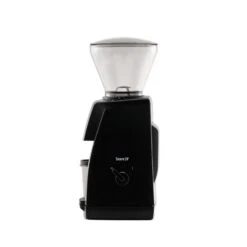 Baratza Encore ESP Coffee And Espresso Grinder - Black -Coffee Drink Store 495 EncoreESP Black DosingCup 03 Side OnWhite WEB