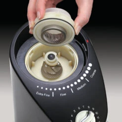 Capresso Infinity Plus Conical Burr Coffee Grinder In Black 12 Capresso Infinity Plus Conical Burr Coffee Grinder In Black -Coffee Drink Store 570.01InfinityPlusBurrHR