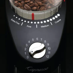 Capresso Infinity Plus Conical Burr Coffee Grinder In Black 13 Capresso Infinity Plus Conical Burr Coffee Grinder In Black -Coffee Drink Store 570.01InfinityPlusDialHR