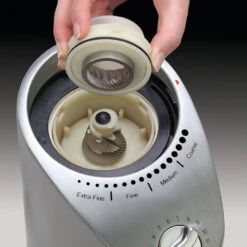 Capresso Infinity Plus Conical Burr Coffee Grinder In Metal -Coffee Drink Store 575.05InfinityPlusBurrHR