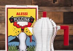 Illy Alessi Pulcina 3 Cup Moka Pot - Red -Coffee Drink Store AlessiPulcina Banner