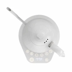 Brewista Artisan Electric Gooseneck Kettle - All White -Coffee Drink Store ArtisanKettleWhiteonwhitetopview