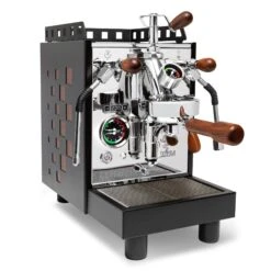 Bezzera Aria PID Espresso Machine With Flow Control - Black With Rosewood