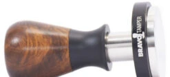 Bravo Espresso Tamper Dark Wood Handle 58.5 Mm -Coffee Drink Store BravoTamper Hero DW