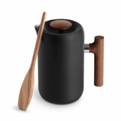 Fellow Clara French Press - Walnut -Coffee Drink Store Clara FrenchPress Walnut AgitationStick