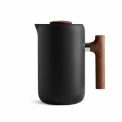 Fellow Clara French Press - Walnut -Coffee Drink Store Clara FrenchPress Walnut PureSide