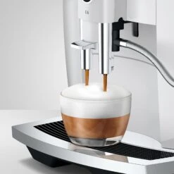 JURA E6 Automatic Espresso Machine In Piano White (NAA) -Coffee Drink Store E6 emo PW CupPlat CapPrep f8ac1d01 4cfb 4d36 bfc2 d5ee64245c60