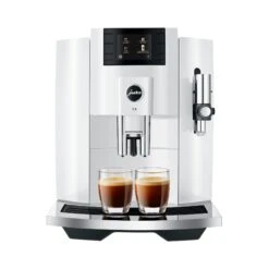 JURA E8 Espresso Machine - Piano White (NAA) -Coffee Drink Store E8 2020 psf PW 2Esp en Original eng 29343