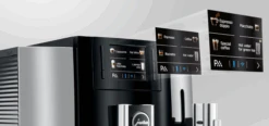 JURA E8 Espresso Machine - Chrome -Coffee Drink Store E8 G2 Chrome Drink Menu