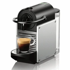 Nespresso Pixie Espresso Machine By DeLonghi With Aeroccino - Aluminum -Coffee Drink Store EN124S Main