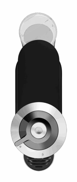 Nespresso Vertuo Next Deluxe Espresso Machine By DeLonghi - Chrome -Coffee Drink Store ENV120C Vertuo Next D Pure Chrome Delonghi Top