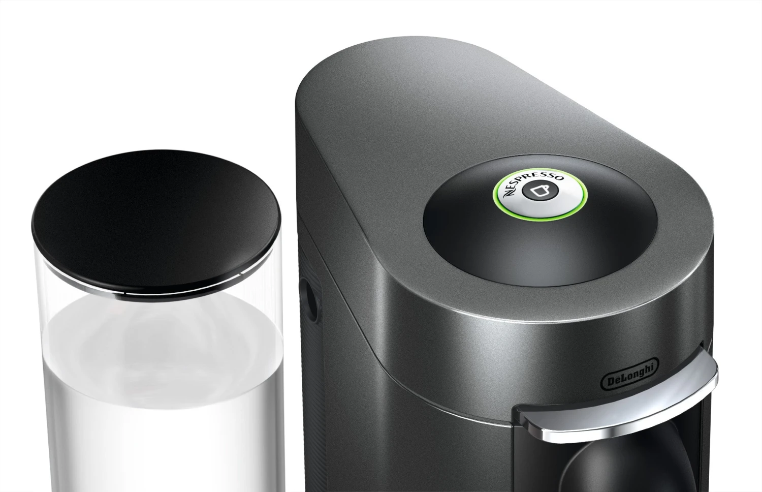 Nespresso Vertuo Plus Deluxe Espresso Machine By DeLonghi With Aeroccino - Titan 4 Nespresso Vertuo Plus Deluxe Espresso Machine By DeLonghi With Aeroccino - Titan - Image 4