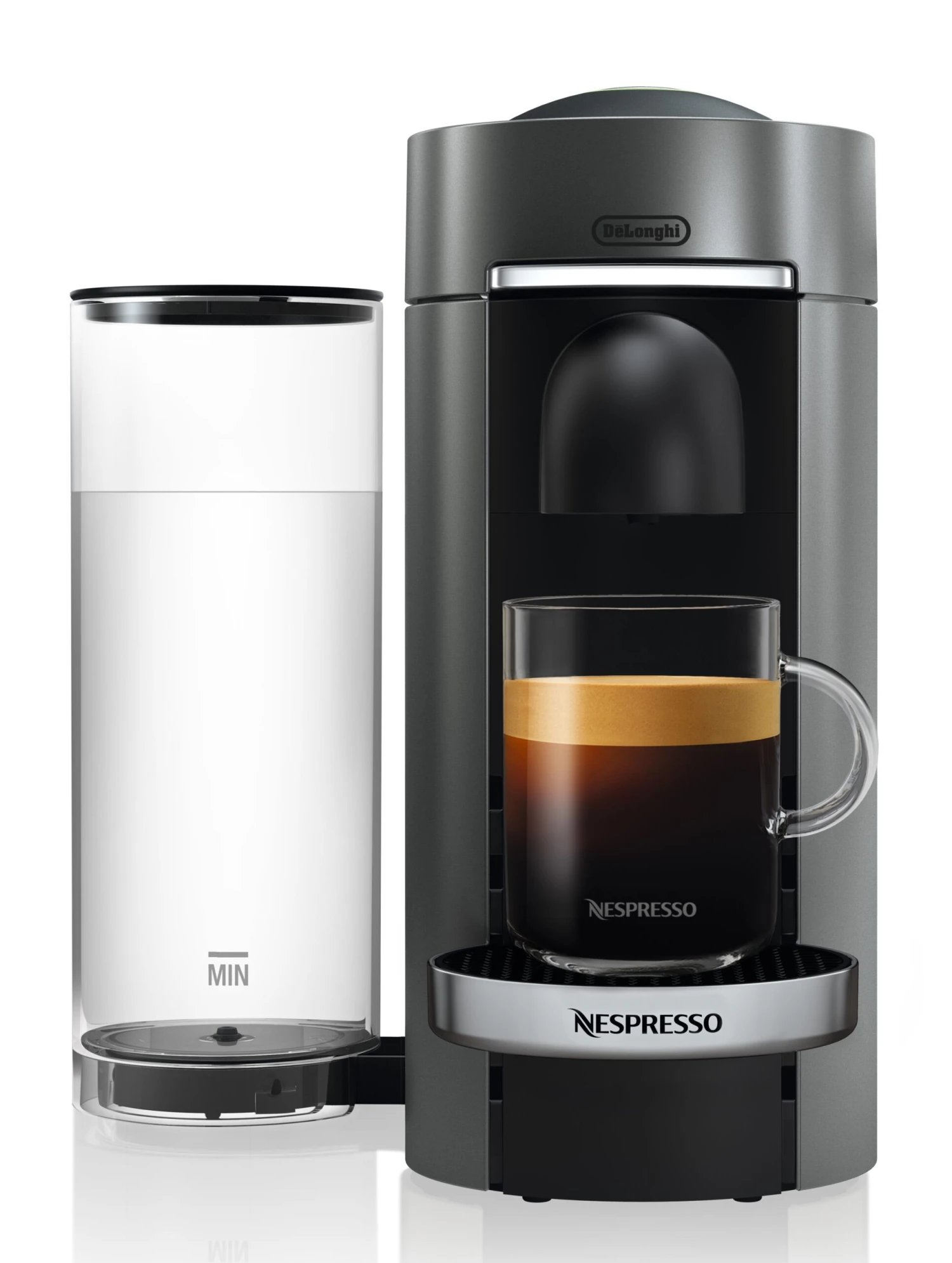 Nespresso Vertuo Plus Deluxe Espresso Machine By DeLonghi With Aeroccino - Titan 3 Nespresso Vertuo Plus Deluxe Espresso Machine By DeLonghi With Aeroccino - Titan - Image 3