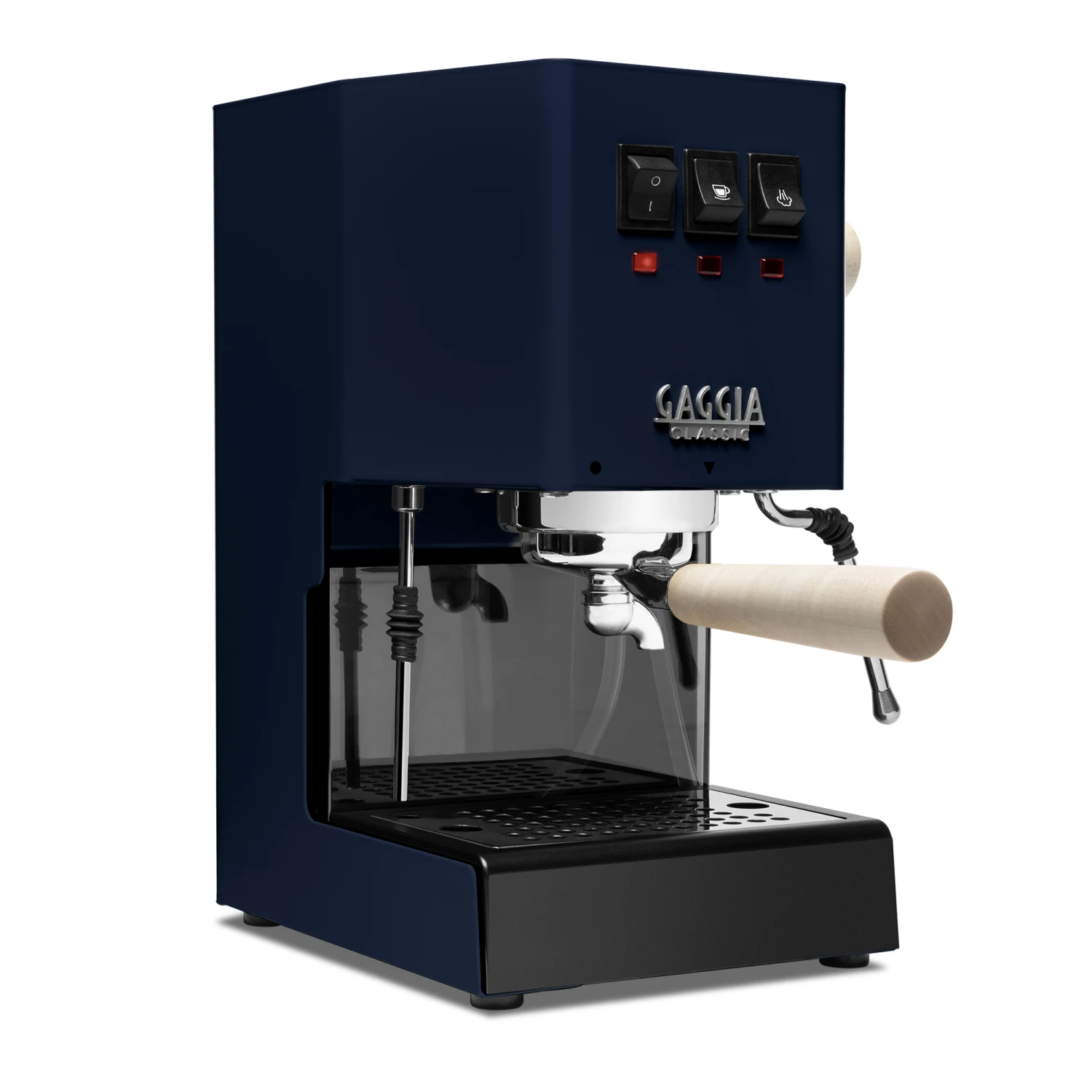 Gaggia Classic Evo Pro Espresso Machine In Classic Blue With Tiger Maple 3 Gaggia Classic Evo Pro Espresso Machine In Classic Blue With Tiger Maple - Image 3