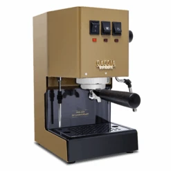 Gaggia Classic Evo Pro - 85th Anniversary Limited Edition With Blackened Oak -Coffee Drink Store GACLASSICGOLDBOSNG