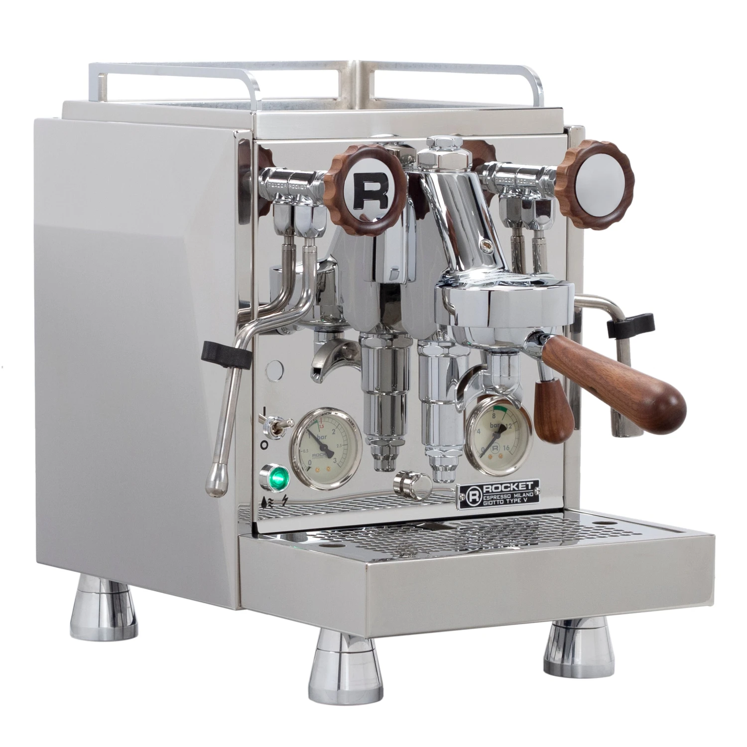 Rocket Espresso Giotto Cronometro V Espresso Machine - Walnut Accents 3 Rocket Espresso Giotto Cronometro V Espresso Machine - Walnut Accents - Image 3