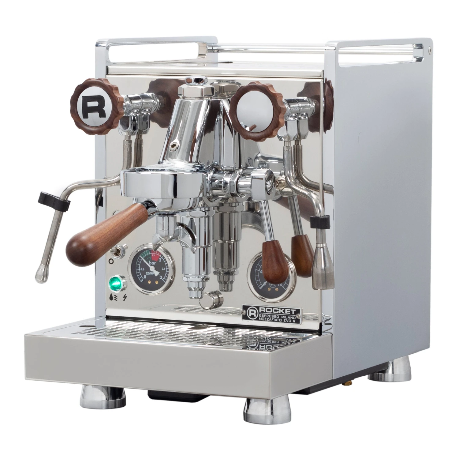 Rocket Espresso Mozzafiato Cronometro R Espresso Machine - Walnut Accents 1 Rocket Espresso Mozzafiato Cronometro R Espresso Machine - Walnut Accents