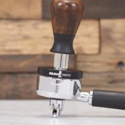Bravo Espresso Tamper Dark Wood Handle 54.7mm -Coffee Drink Store IMG 4443