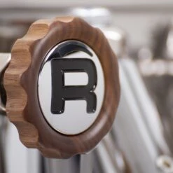 Rocket Espresso R Cinquantotto Espresso Machine - Walnut Accents -Coffee Drink Store IMG 4479