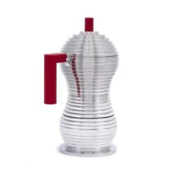 Illy Alessi Pulcina 3 Cup Moka Pot - Red -Coffee Drink Store IMG 5814