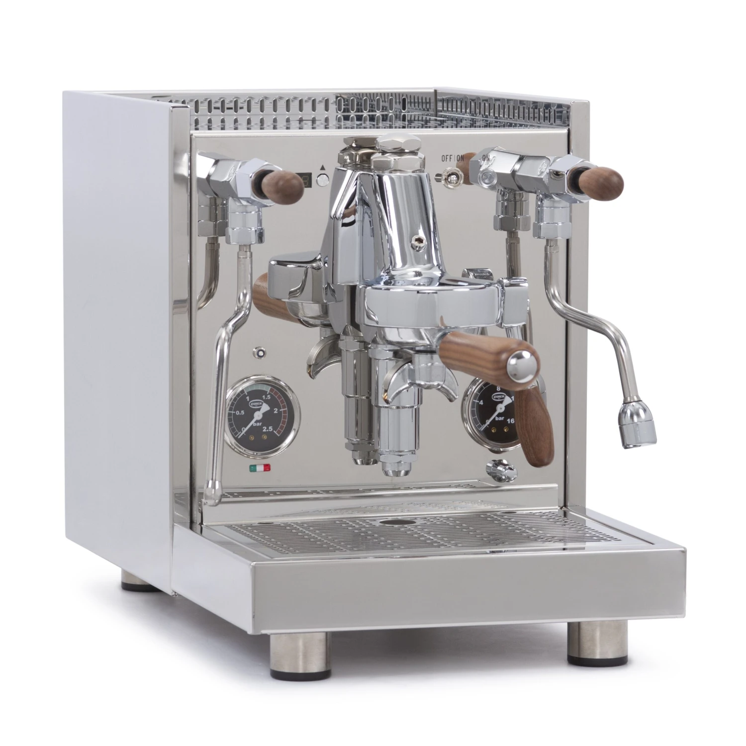 Quick Mill Arnos Espresso Machine - Walnut Accents 1 Quick Mill Arnos Espresso Machine - Walnut Accents
