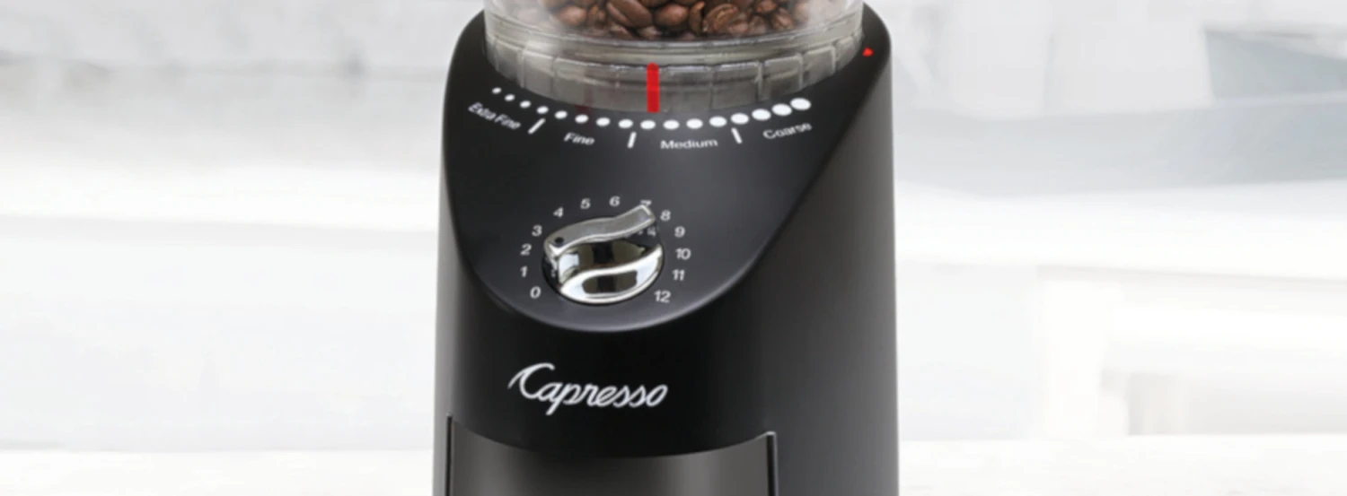 Capresso Infinity Plus Conical Burr Coffee Grinder In Black 10 Capresso Infinity Plus Conical Burr Coffee Grinder In Black - Image 10