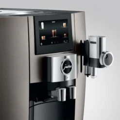 JURA J8 Super-Automatic Espresso Machine - Midnight Silver -Coffee Drink Store J8 det MiSi design PFFF