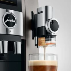 JURA J8 Super-Automatic Espresso Machine - Midnight Silver -Coffee Drink Store J8 emo det MiSi SweetFoam PFFF en