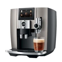 JURA J8 Super-Automatic Espresso Machine - Midnight Silver -Coffee Drink Store J8 pss2 MiSi SL