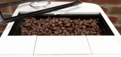 JURA A1 Espresso Machine - Piano White -Coffee Drink Store JURA A1 grid2 beans IMG 7592