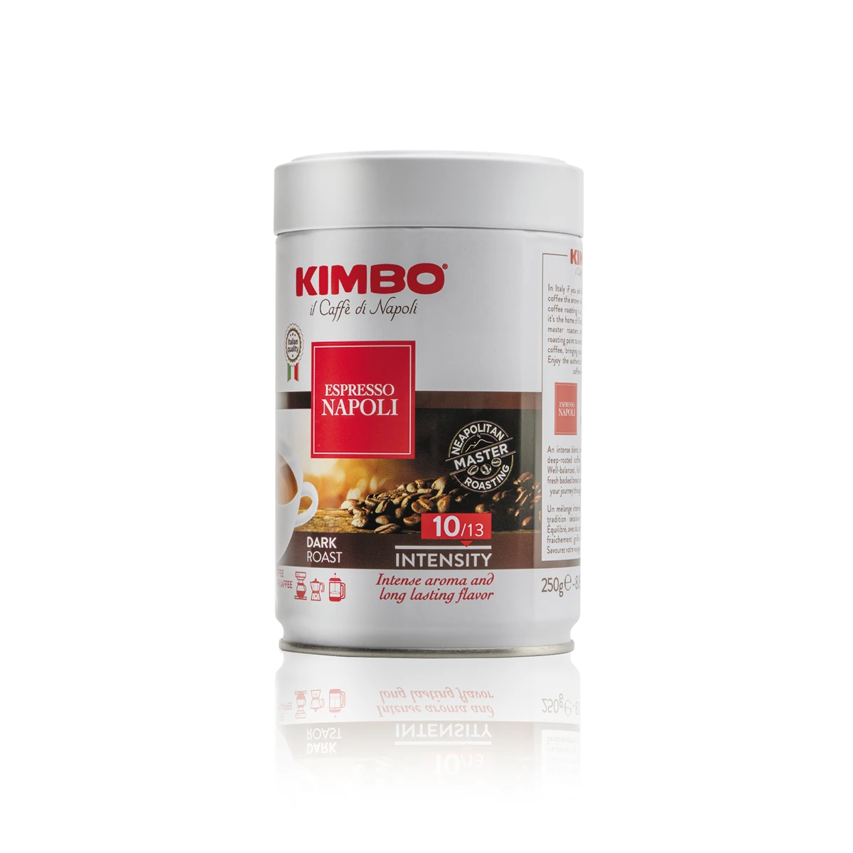 Kimbo Il Caffe Di Napoli Espresso Napoli Ground 250g - Tin 2 Kimbo Il Caffe Di Napoli Espresso Napoli Ground 250g - Tin - Image 2