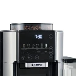 DeLonghi TrueBrew Drip Coffee Maker - Stainless/Black -Coffee Drink Store TrueBrew ChromeBlack CAM51025MB Alt2