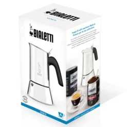 Bialetti Venus 6-Cup Stainless Steel Moka Pot -Coffee Drink Store Venus BoxFront