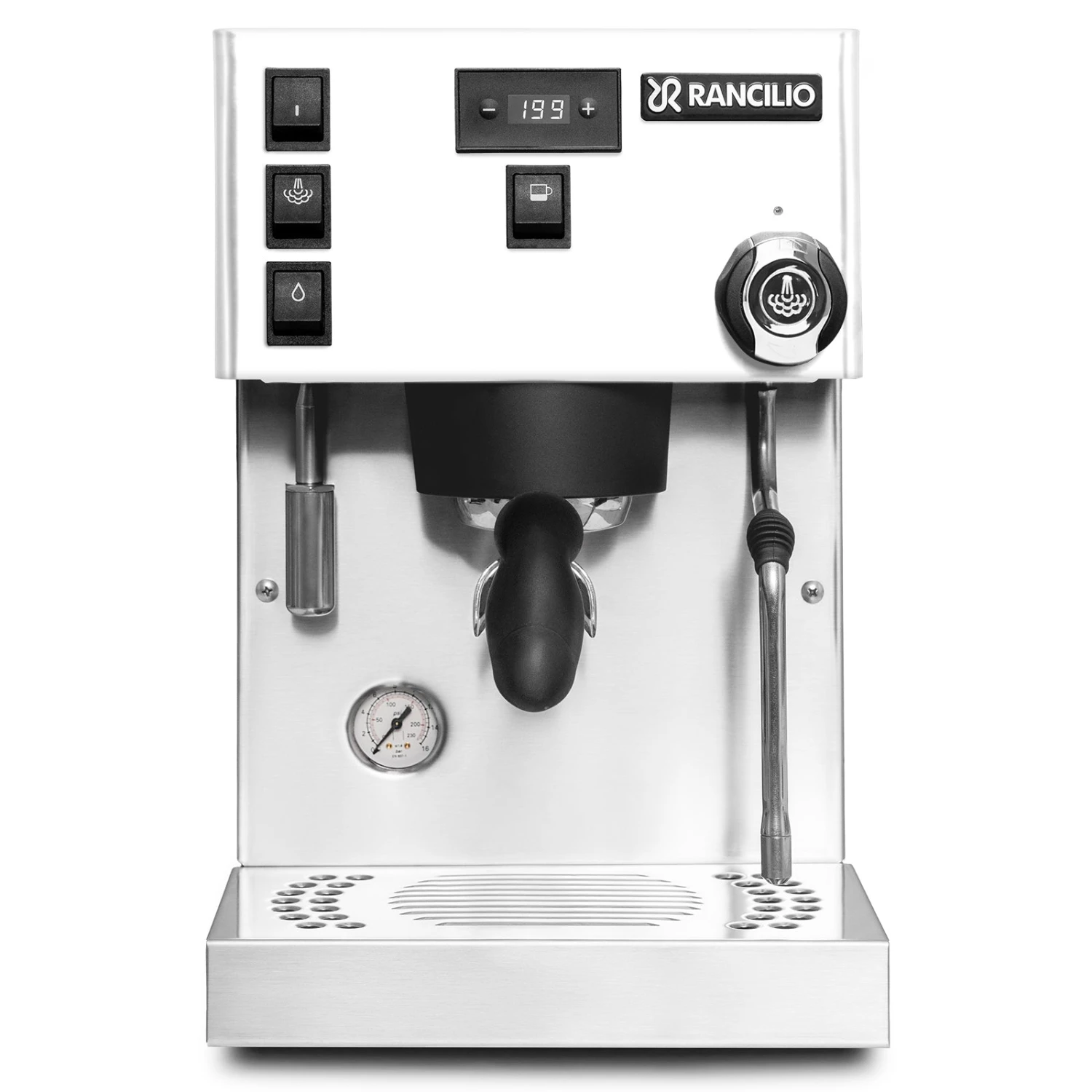 Rancilio Silvia Pro X Dual Boiler Espresso Machine In White 1 Rancilio Silvia Pro X Dual Boiler Espresso Machine In White