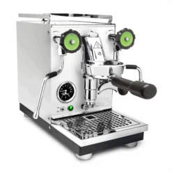 Profitec Pro 400 Espresso Machine In Matte White With Blackened Oak -Coffee Drink Store White Oak Green