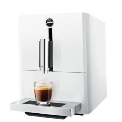 JURA A1 Espresso Machine - Piano White -Coffee Drink Store jura a1 angled 1