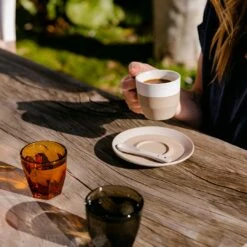 NotNeutral Natural Pico Cappuccino And Latte Saucer -Coffee Drink Store pico capp white outoor table 21080 e6ea1351 7123 4413 8936 8a32a01eb782